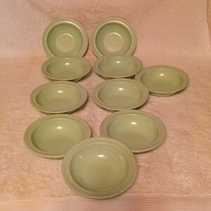Prolon ware single serving bowls mid century dishes set of 10 made in USA
